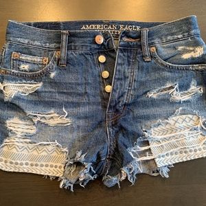 American Eagle Vintage Hi-Rise Festival Short